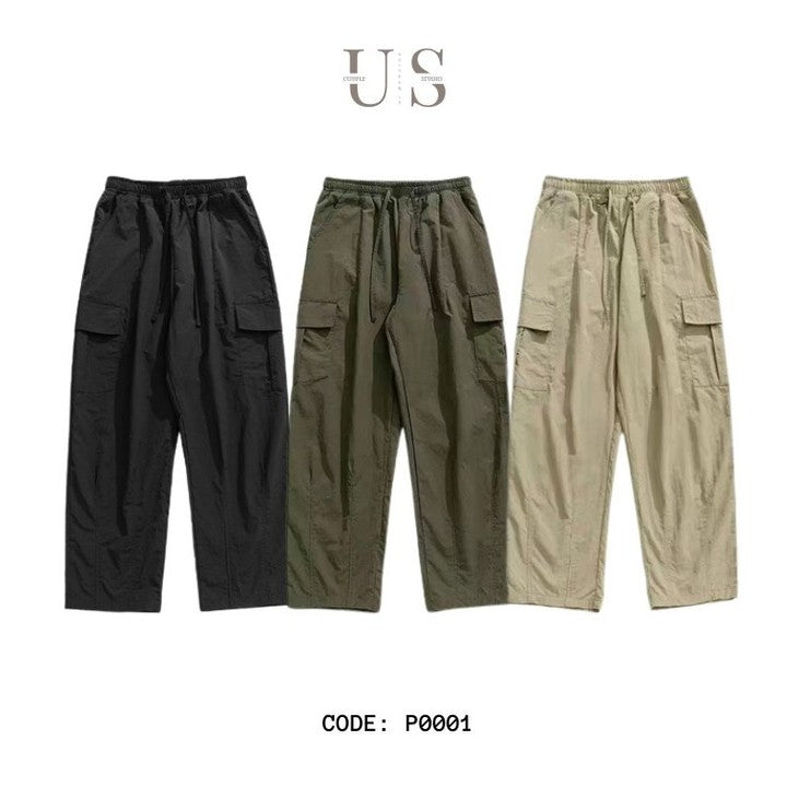 P0001 Outdoor loose-fitting three-dimensional pockets cargo pants
