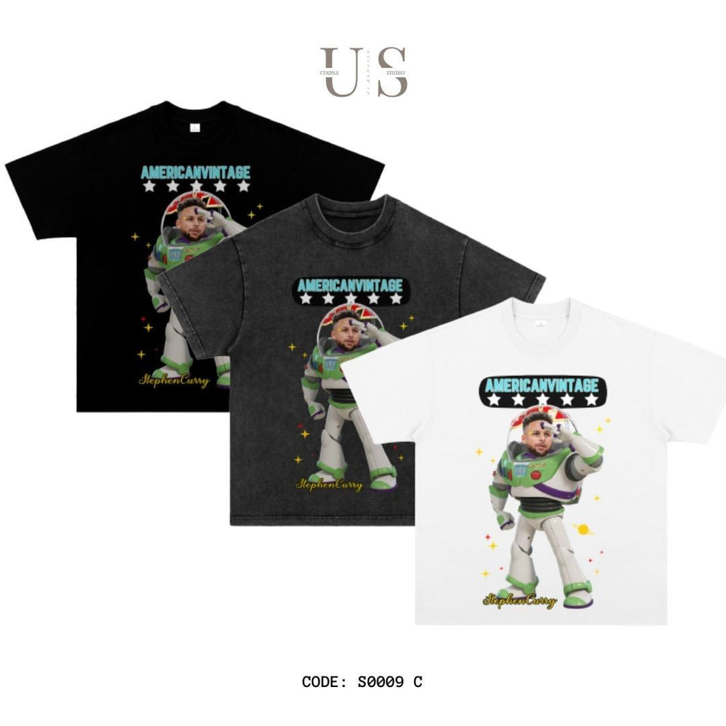 S0009 300g NBA Star Short Sleeve Americana T-Shirt