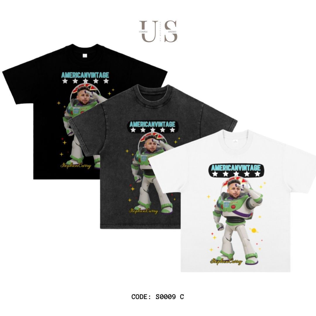 S0009 300g NBA Star Short Sleeve Americana T-Shirt