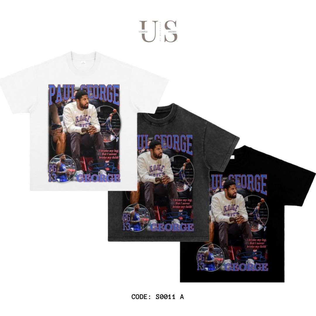S0011 300g NBA Star Short Sleeve Americana T-Shirt