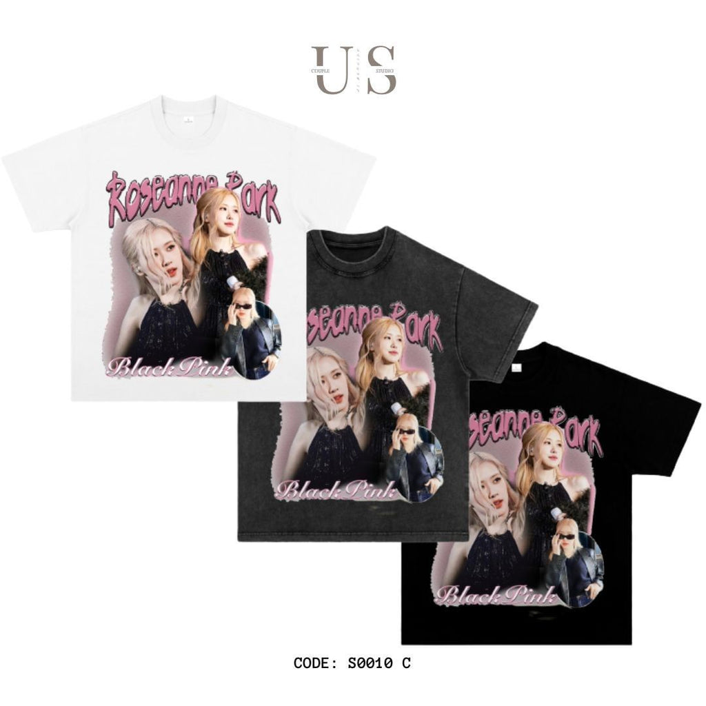 S0010 300g Blackpink Short Sleeve Americana T-Shirt