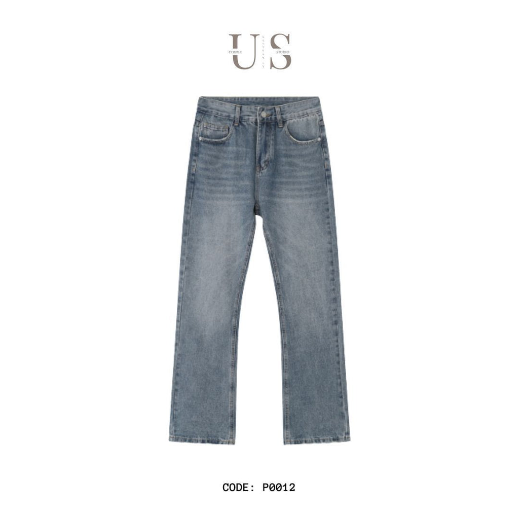P0012 American High Street Vibe Straight Flared Jeans