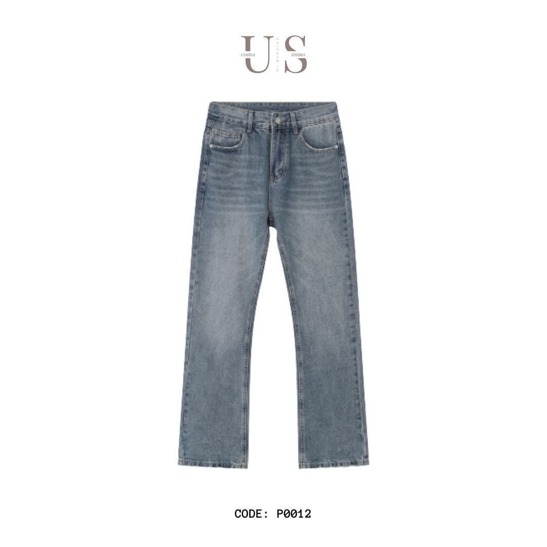 P0012 American High Street Vibe Straight Flared Jeans