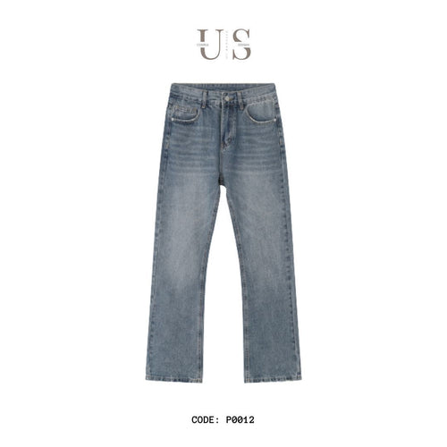 P0012 American High Street Vibe Straight Flared Jeans