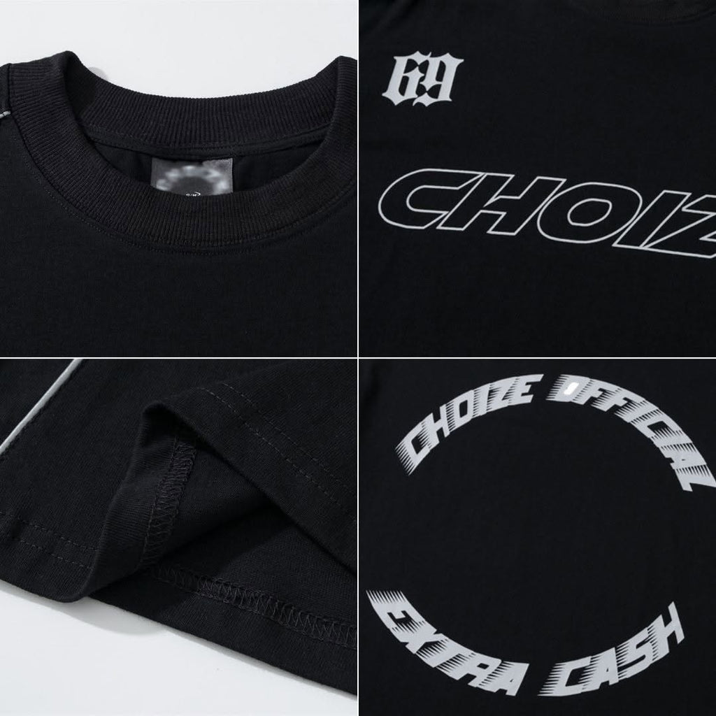 S0027 American Sports Style Letter Print Short Sleeve T-Shirt