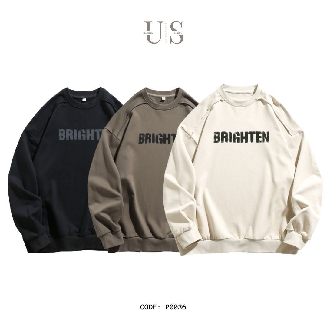 S0036 340g Vintage Shabby Monogrammed Americana Sweatshirt