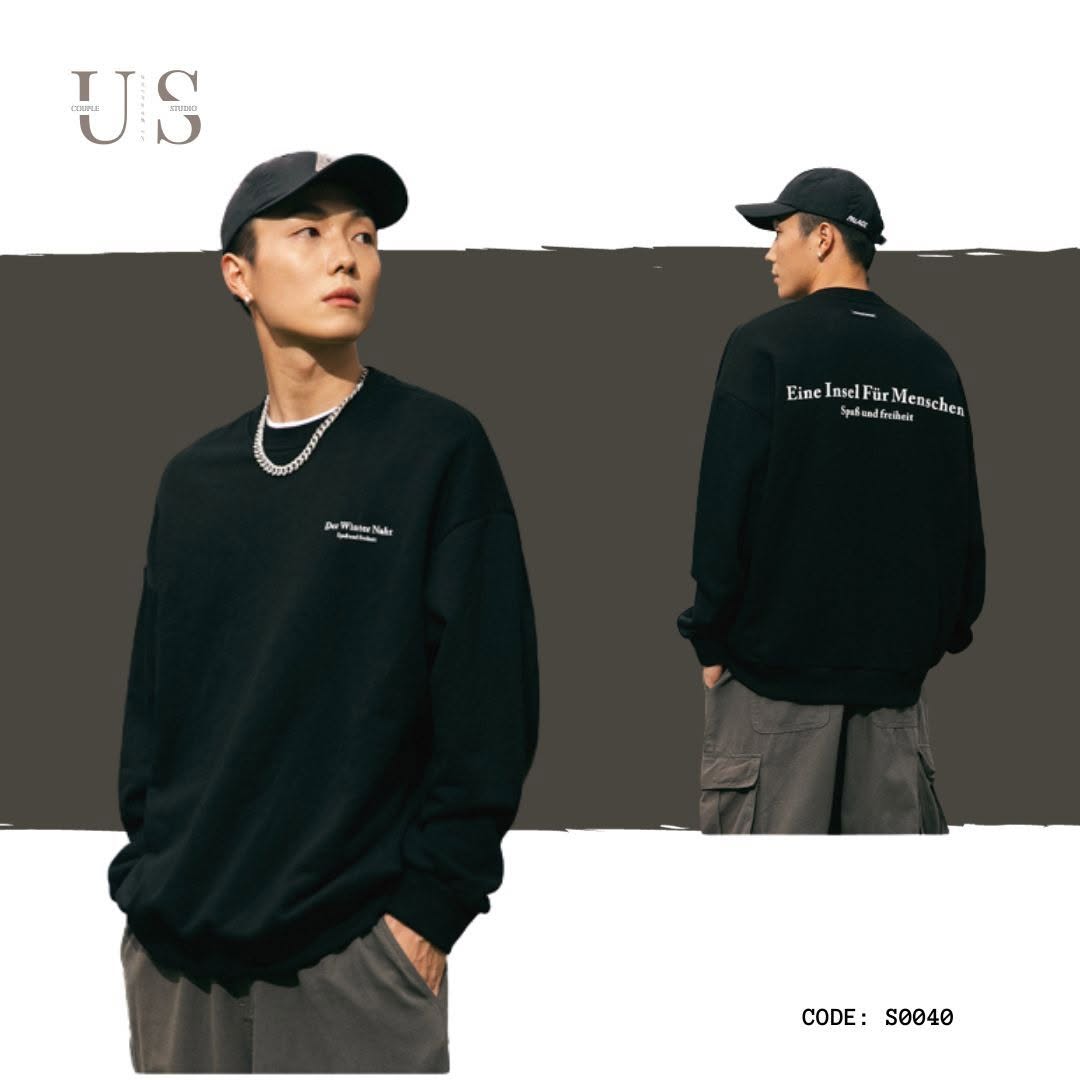 S0040 American Vintage Heavyweight Oversized Crew Neck Sweatshirt