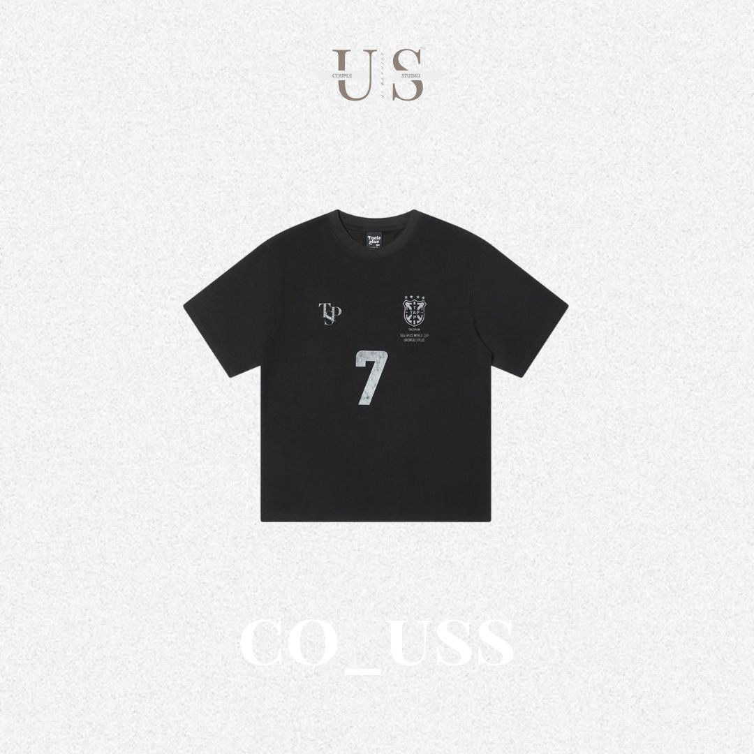 S0319 American high street printed round neck short-sleeved T-shirt