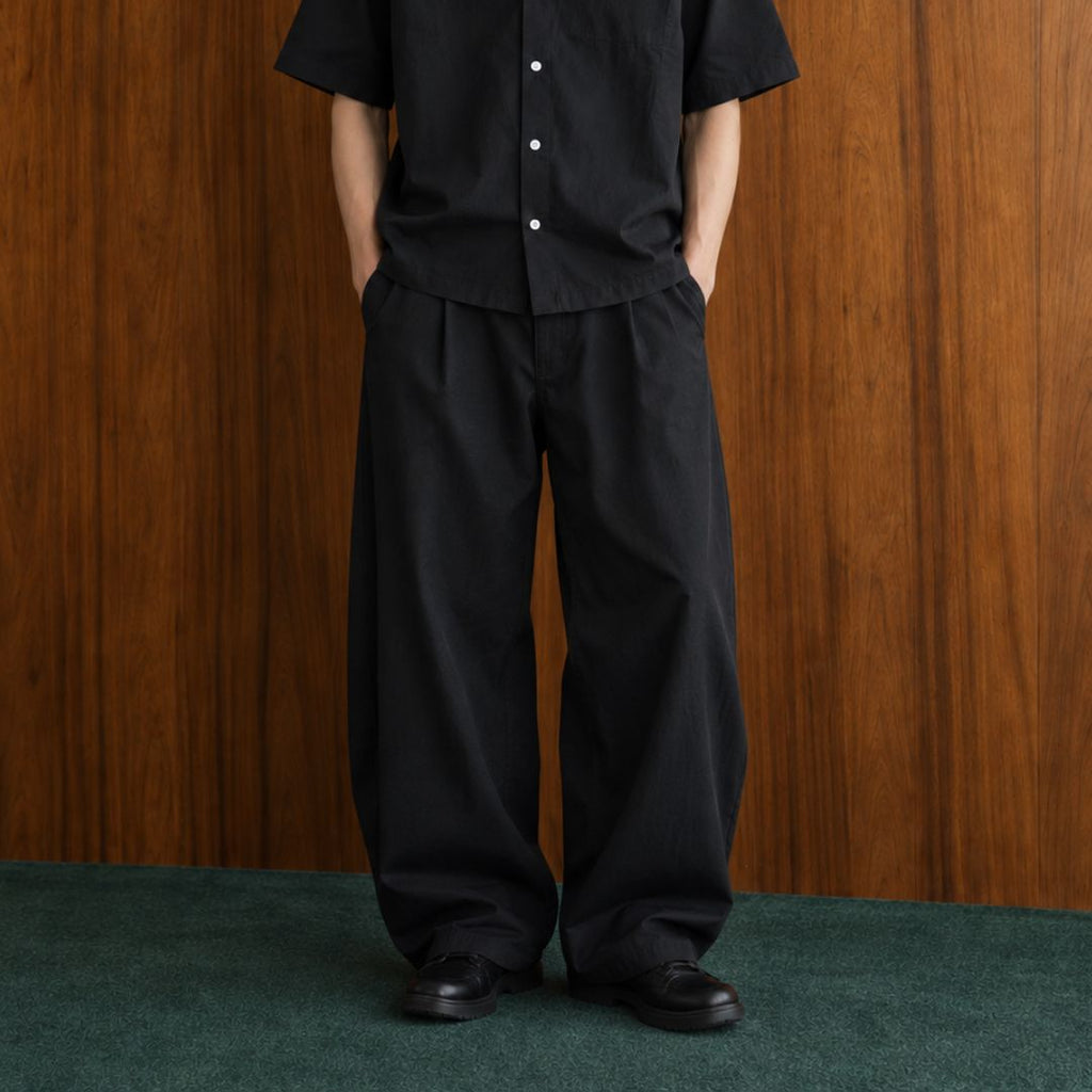 LK009 Noir Wide Leg Trousers