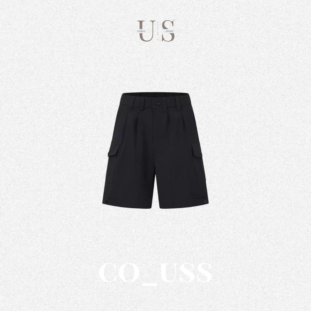 P0218 Japanese-style linen cotton cargo shorts casual