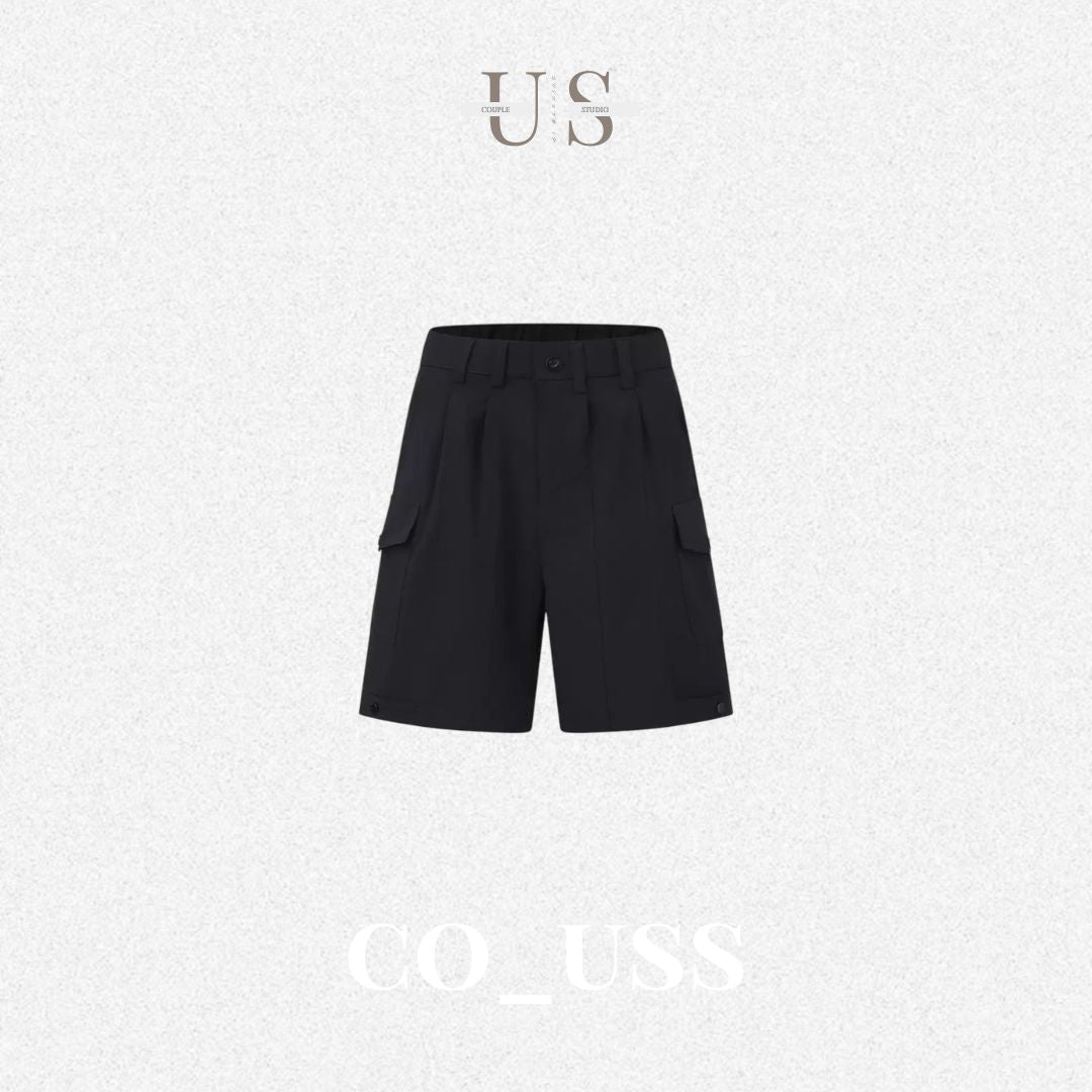 P0218 Japanese-style linen cotton cargo shorts casual