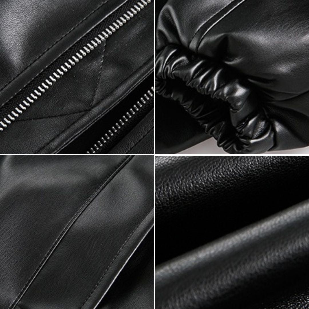 S0250 American retro handsome motorcycle PU leather jacket