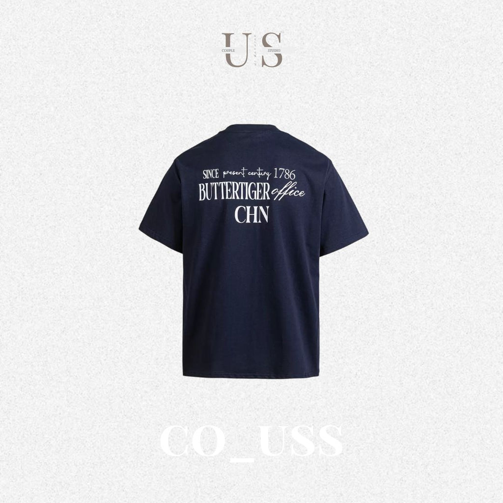 S0477 American Retro Graphic Short-Sleeve T-Shirt – Unisex Loose-Fit Cotton Tee