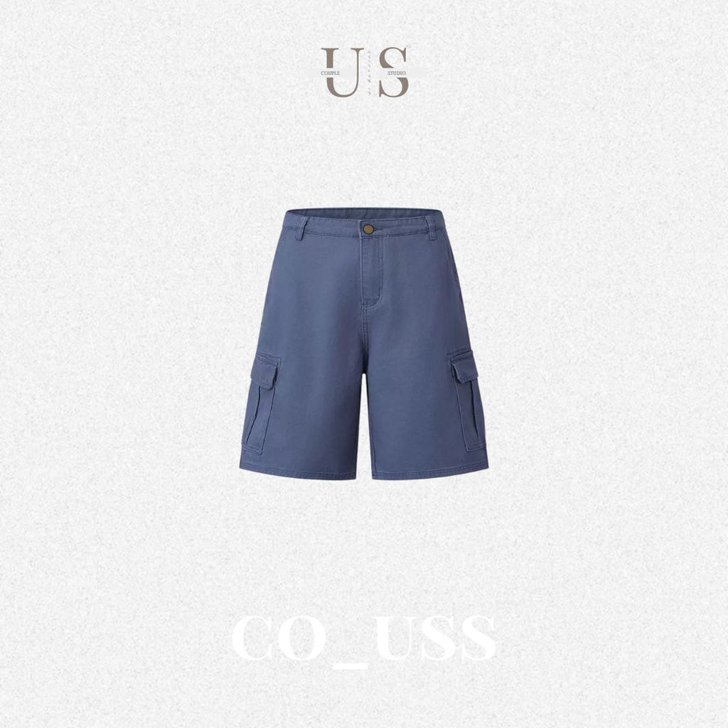P0221 American style large pockets design loose fitting cargo pants