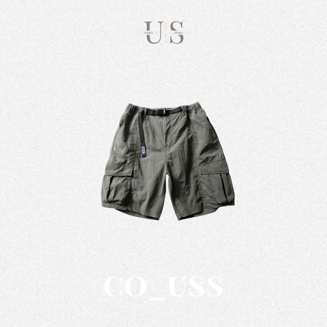 P0204 Japanese-style outdoor functional quick-drying retro multi-pocket cargo shorts