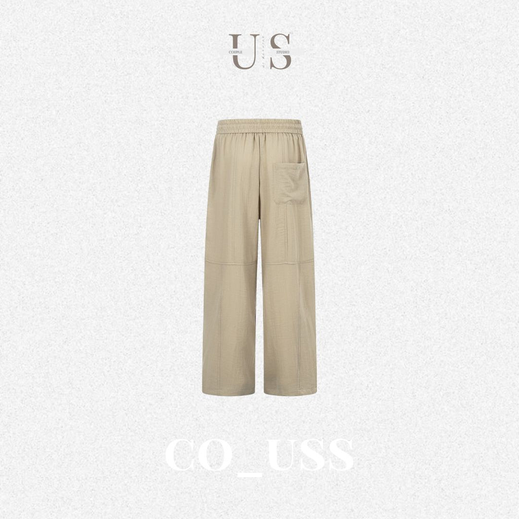 P0236 American retro old-money style pleated casual trousers