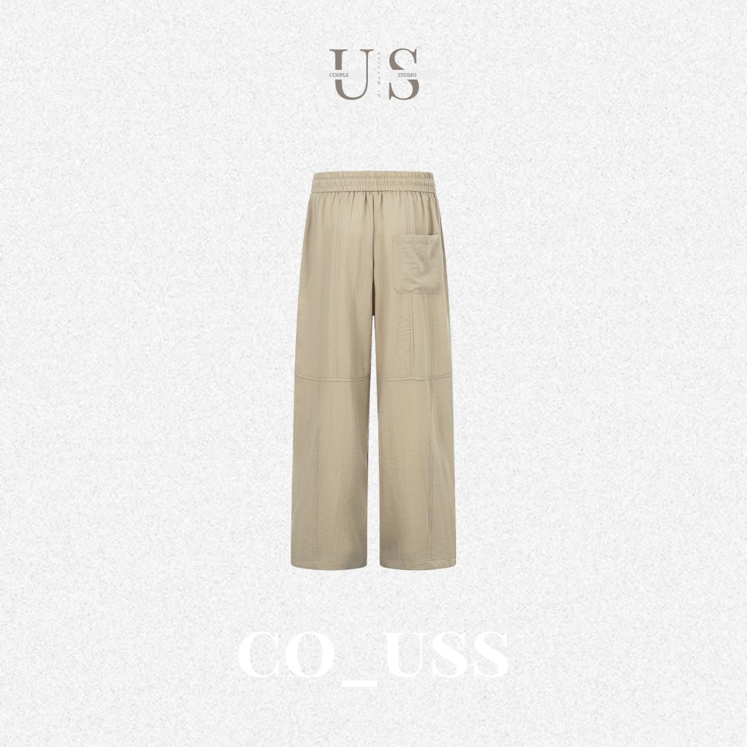 P0236 American retro old-money style pleated casual trousers