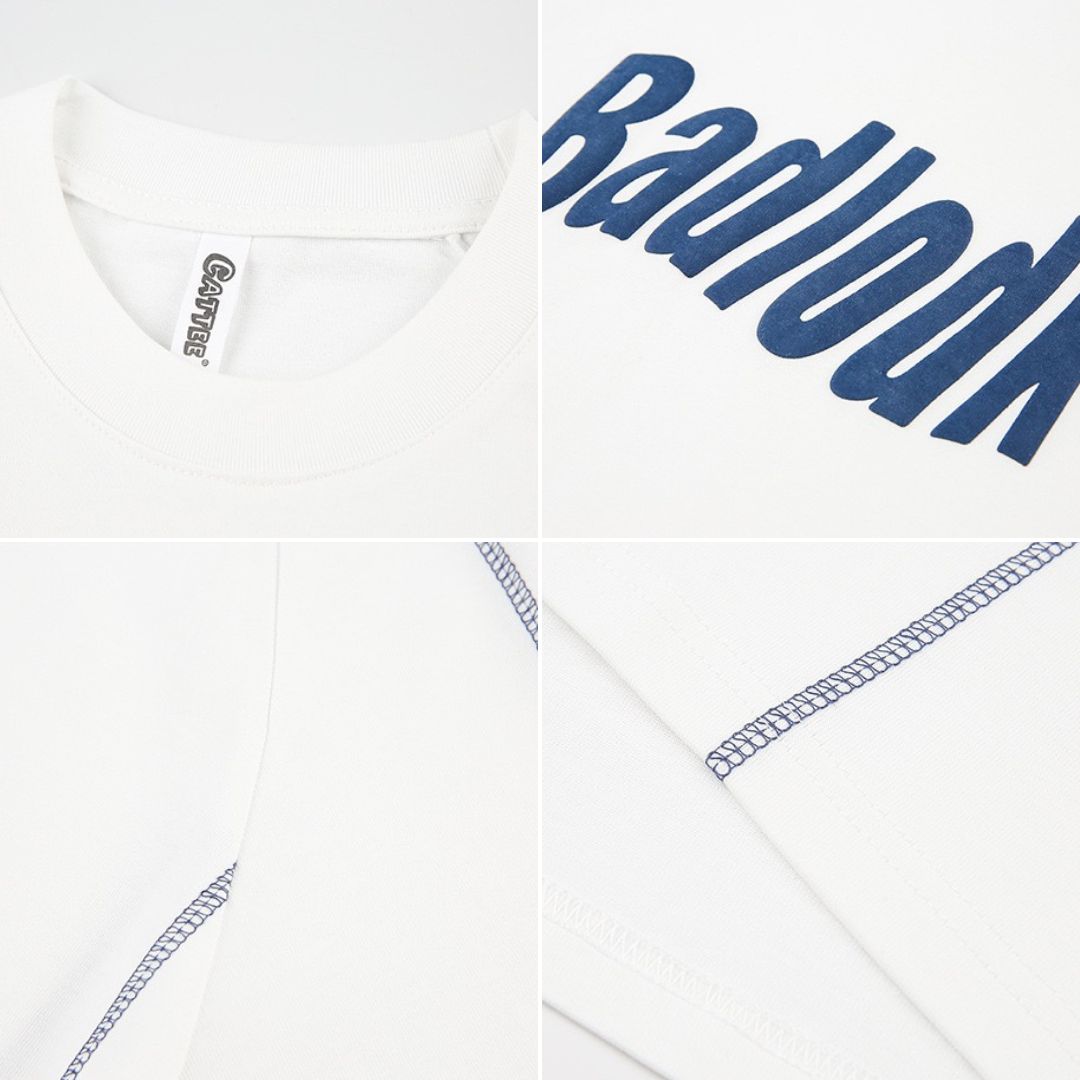 S0307 American style trend 300g pure cotton heavy short-sleeved T-shirt