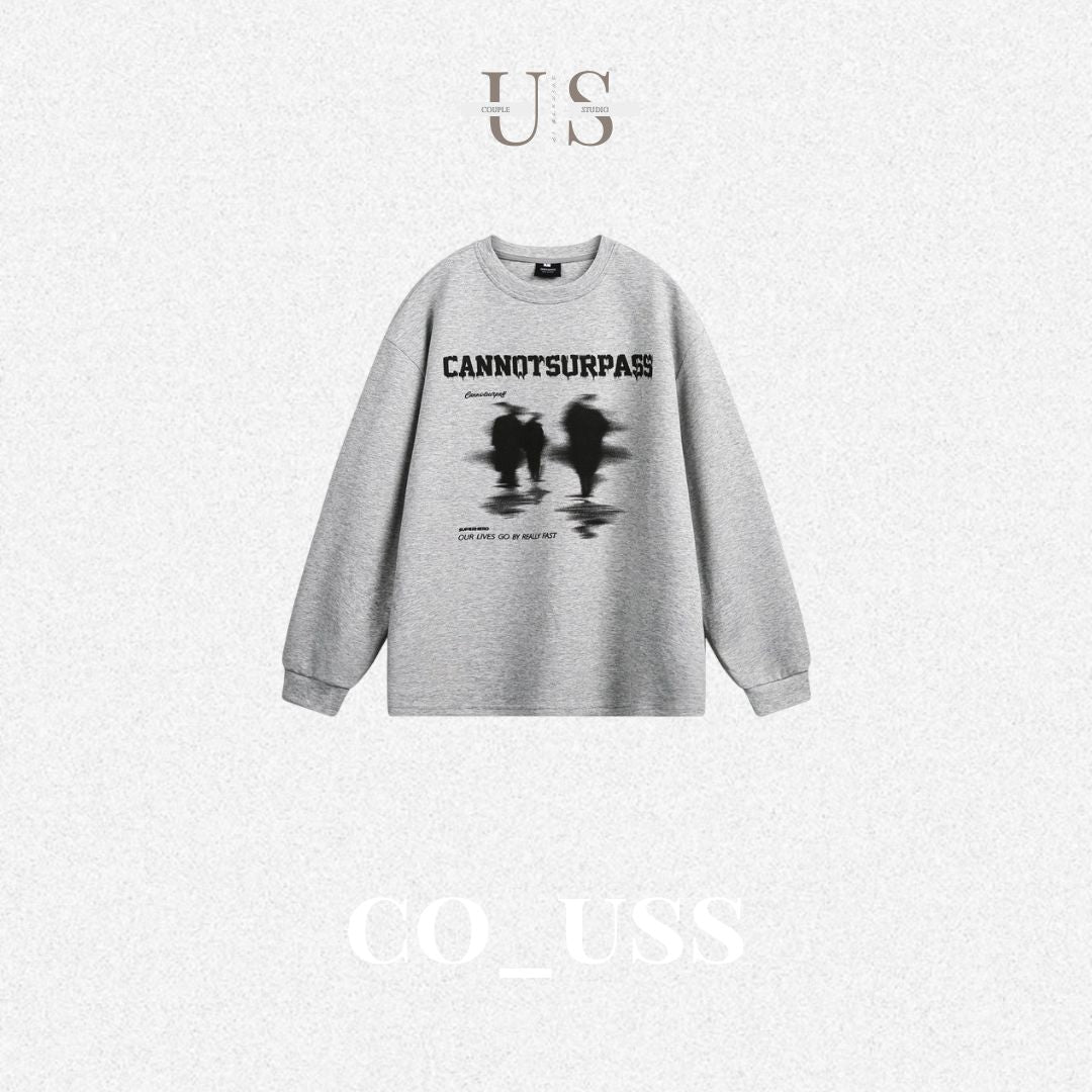 S0344 American trendy brand Phantom logo embroidered round neck sweatshirt