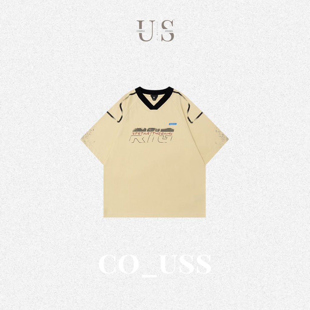 S0331 American trendy brand design casual fashion short-sleeved T-shirt