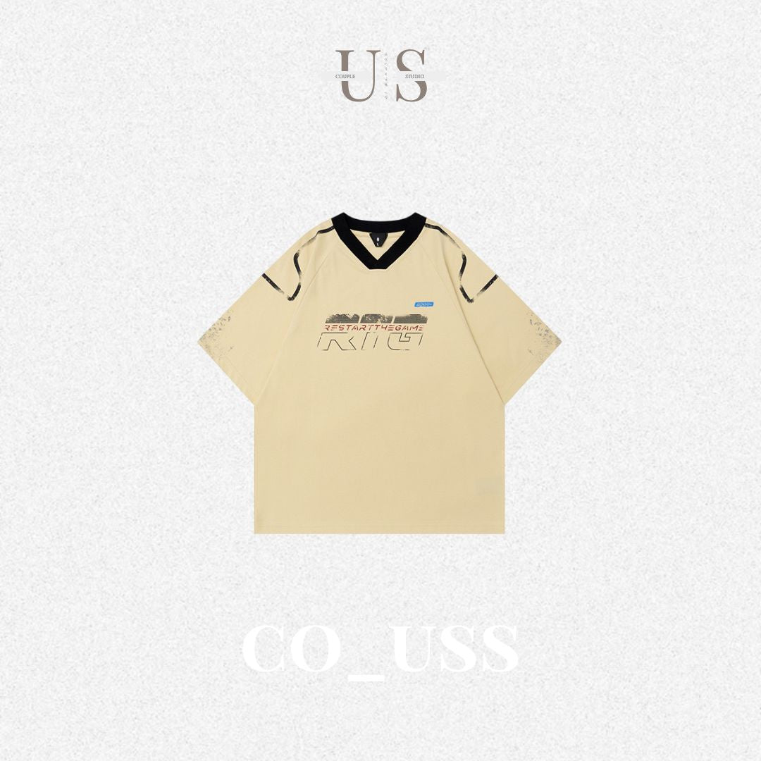S0331 American trendy brand design casual fashion short-sleeved T-shirt