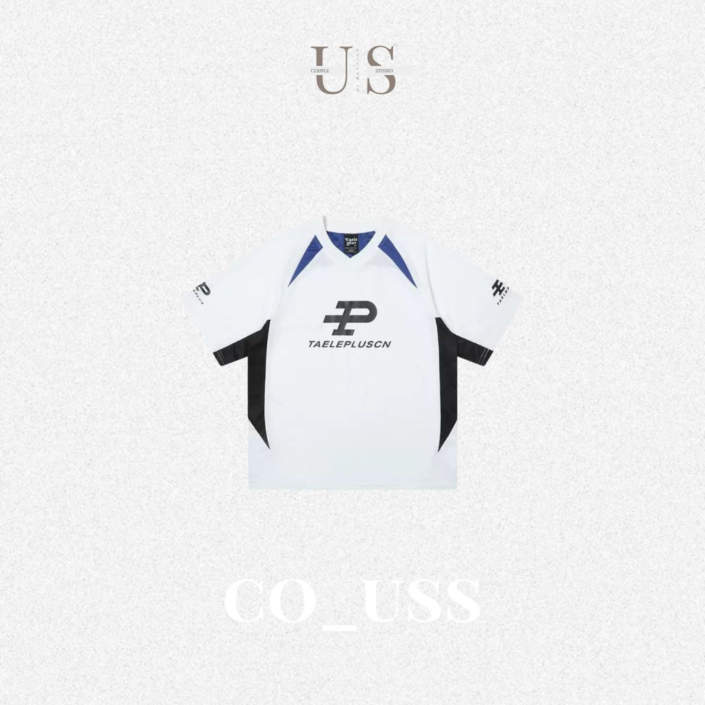 S0369 TaelePlus American Street oversize Breathable Jersey Short-sleeved