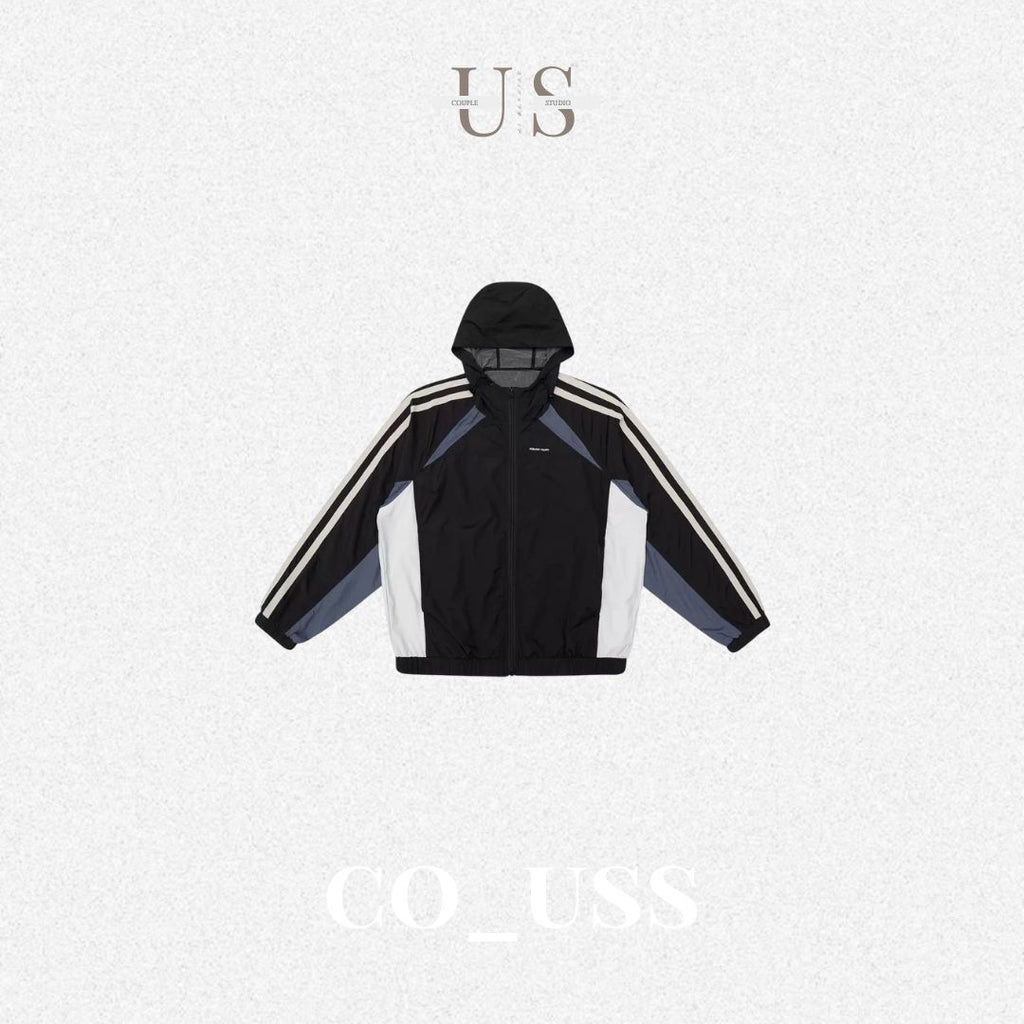 S0474 American-style lightweight outdoor sports color-blocked versatile hooded jacket