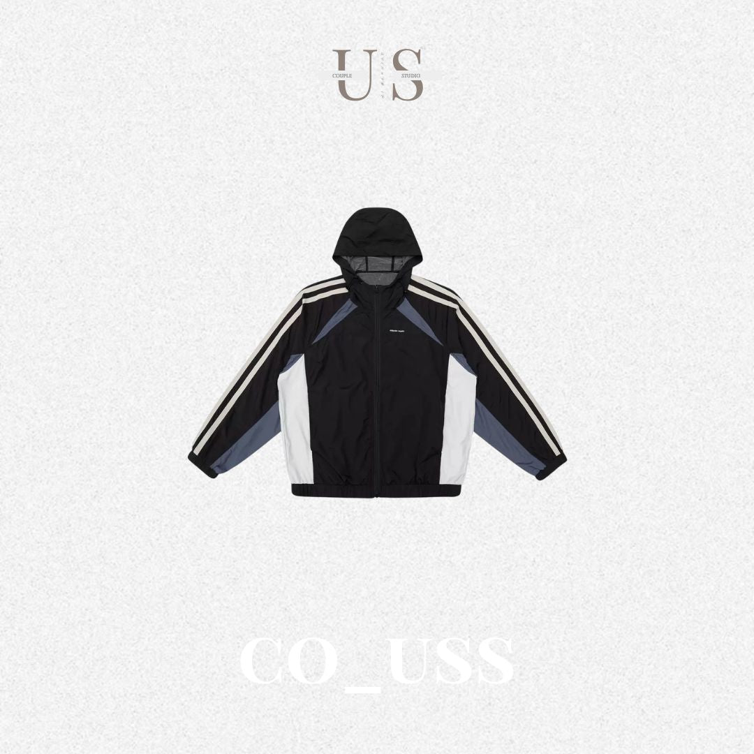 S0474 American-style lightweight outdoor sports color-blocked versatile hooded jacket