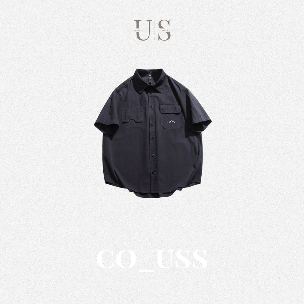 S0362 Japanese style retro overse youth campus style student shirt