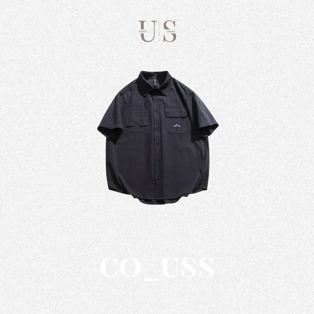 S0362 Japanese style retro overse youth campus style student shirt