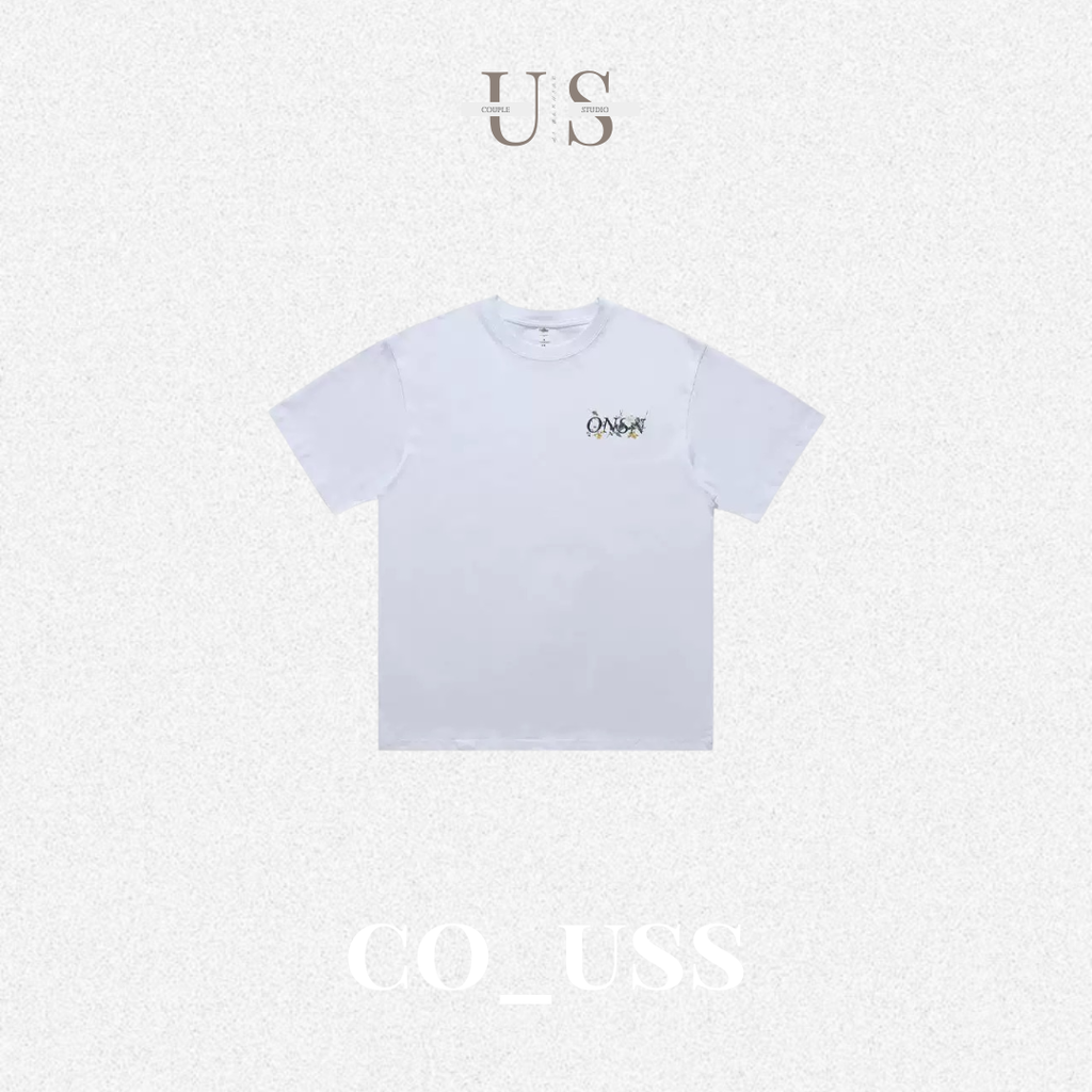 S0421 American retro streetwear floral print T-shirt