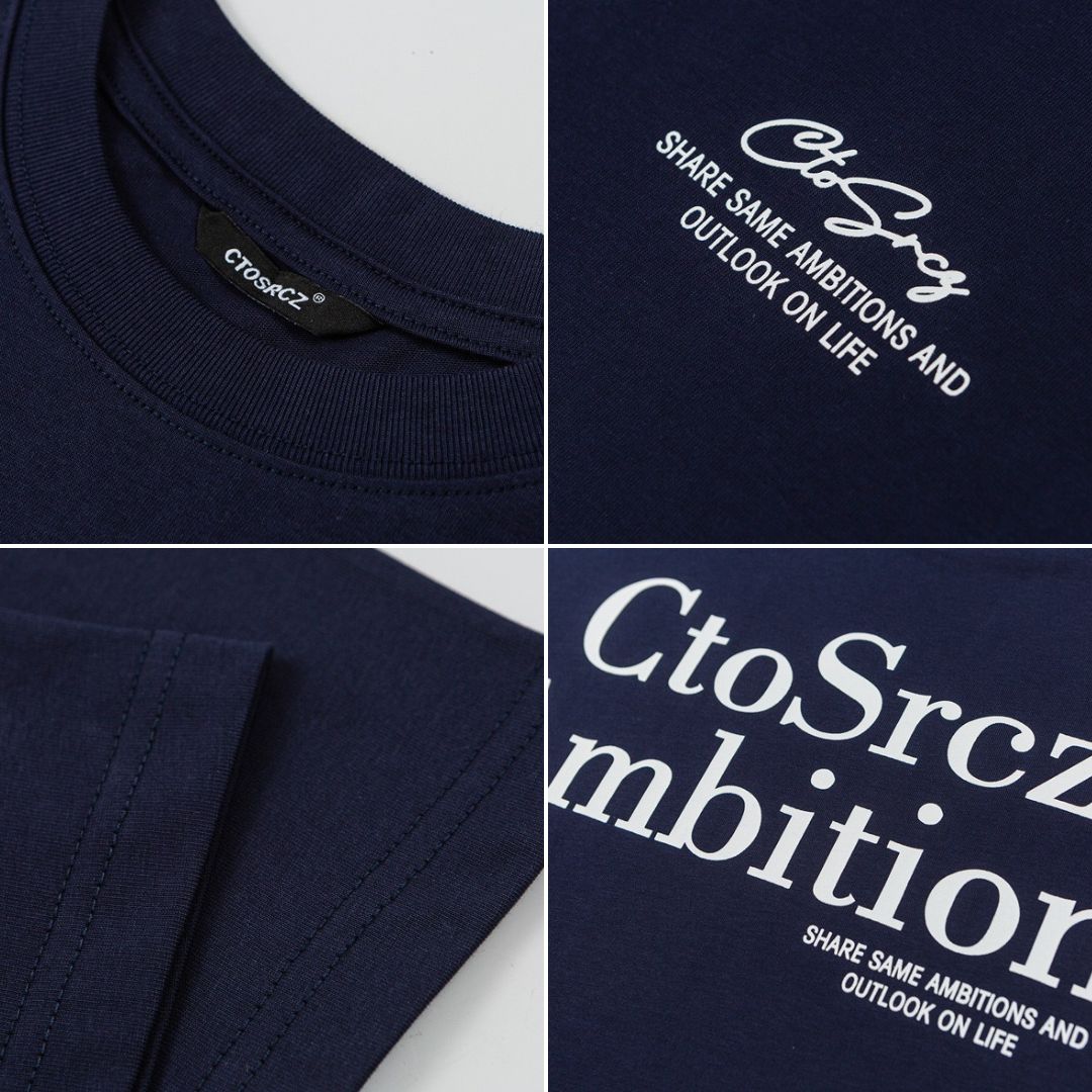 S0293 Japanese Style CTOSRCZ originaltrend high-end LOGO printed cotton T-shirt