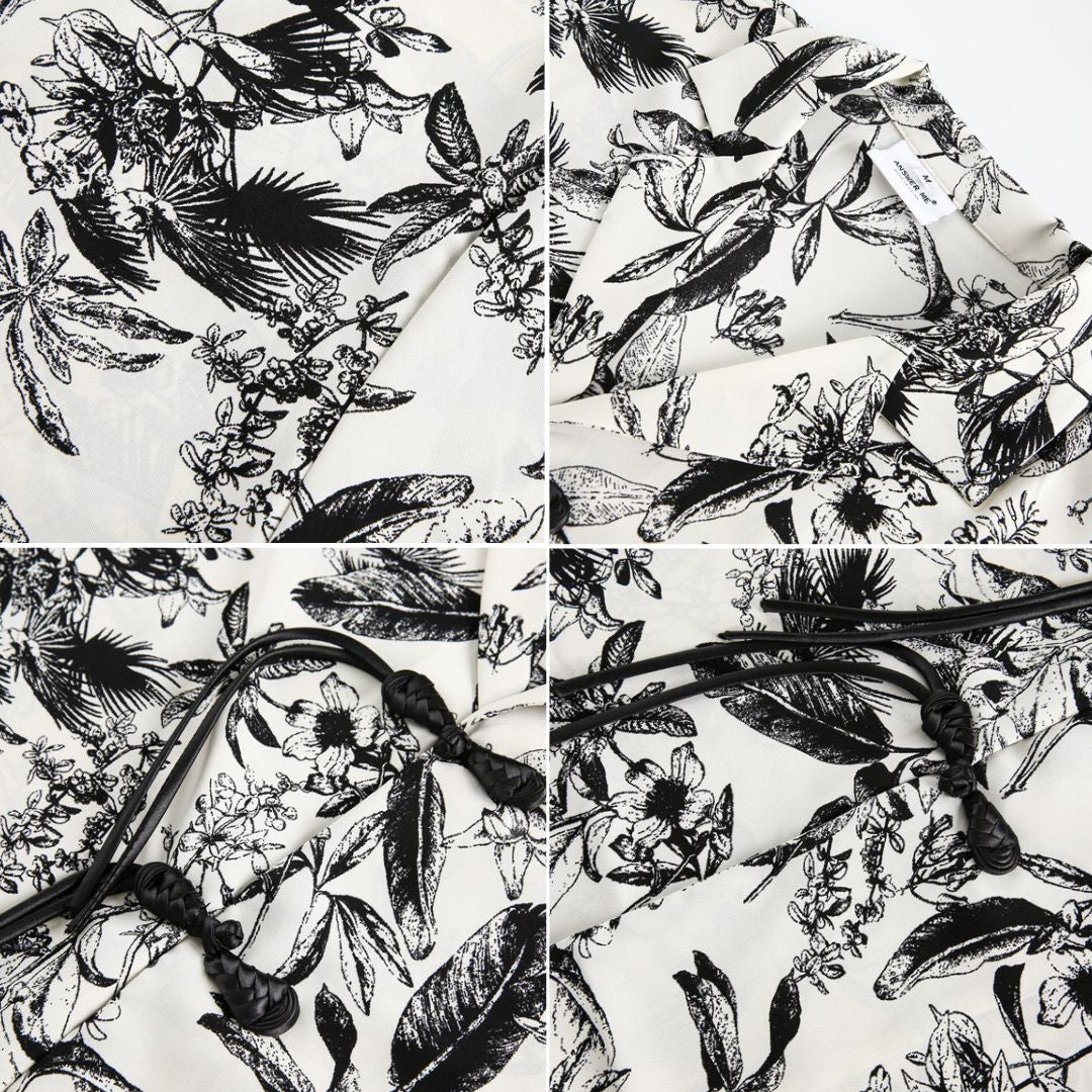 S0222 New Chinese style niche trendy brand Hawaiian retro short-sleeved floral shirt