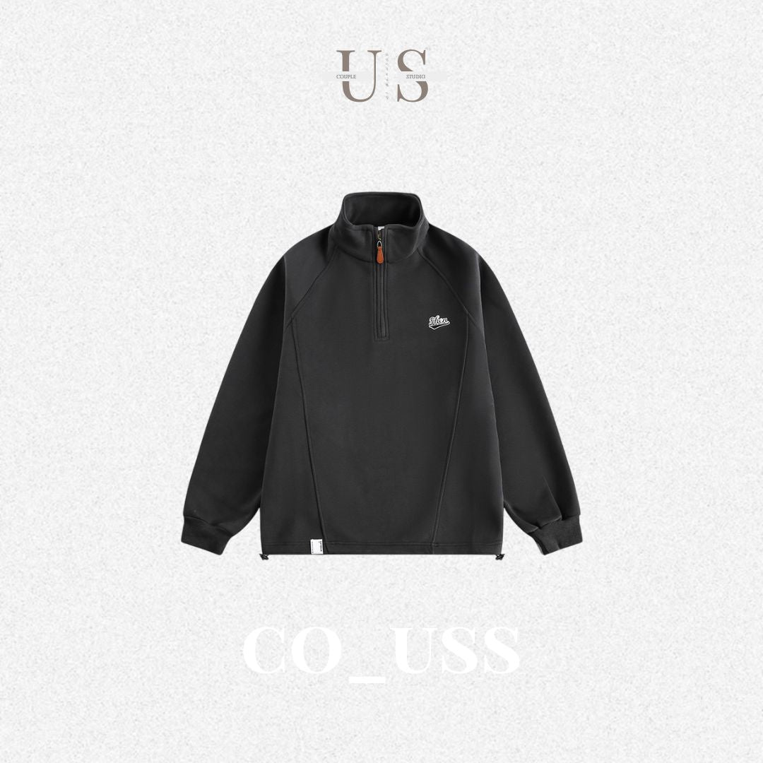 S0332 American style half zipper pullover sweatshirt