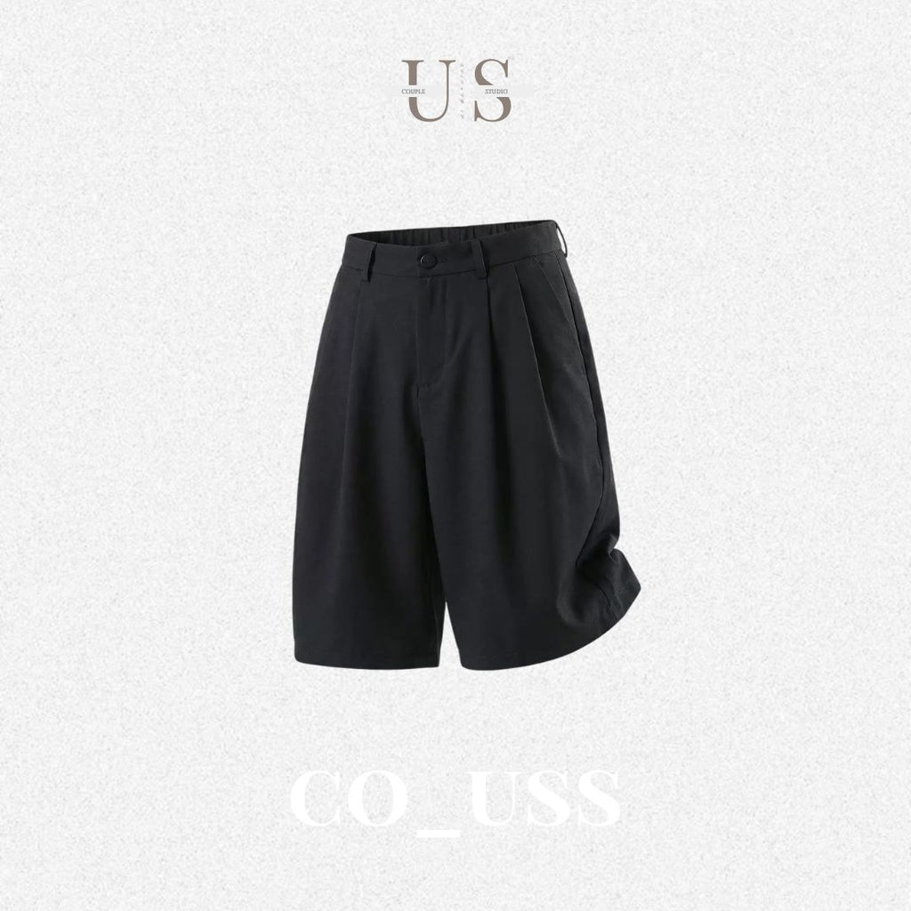 P0223 Japanese style Pleated design oversize men's casual shorts