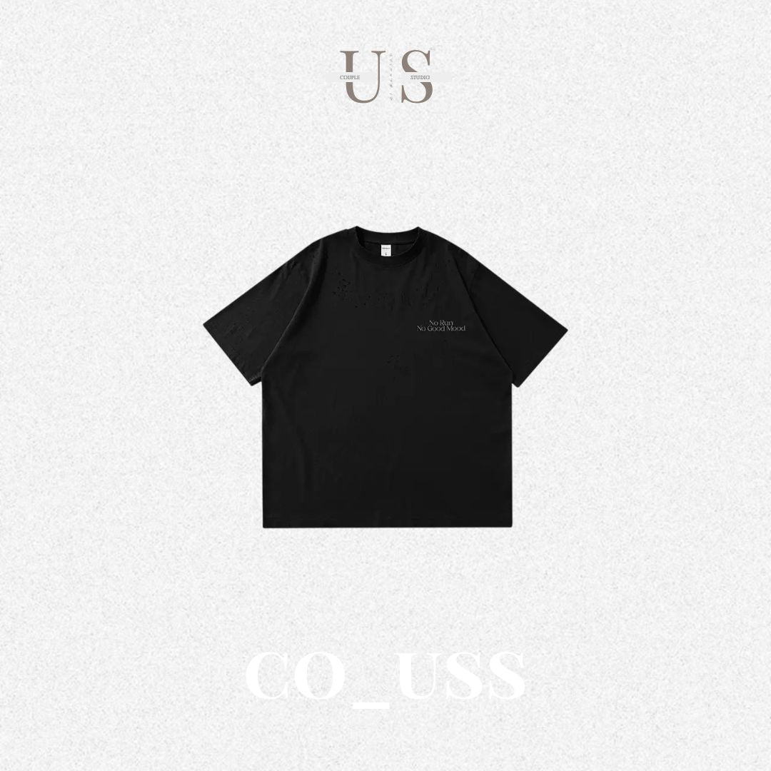 S0459 American-style distressed pure cotton reflective sports T-shirt