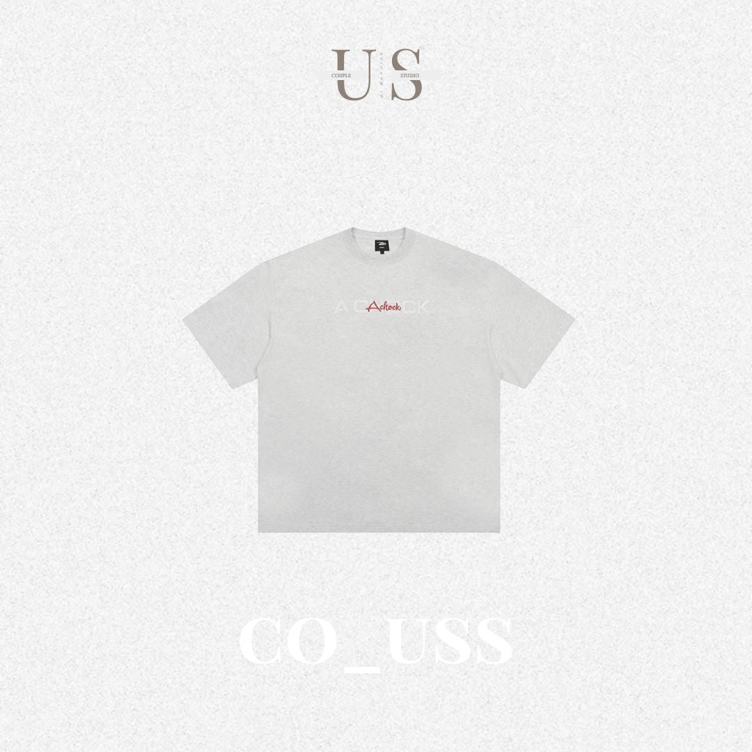 S0385 American style Letter logo Print short-sleeved T-shirt