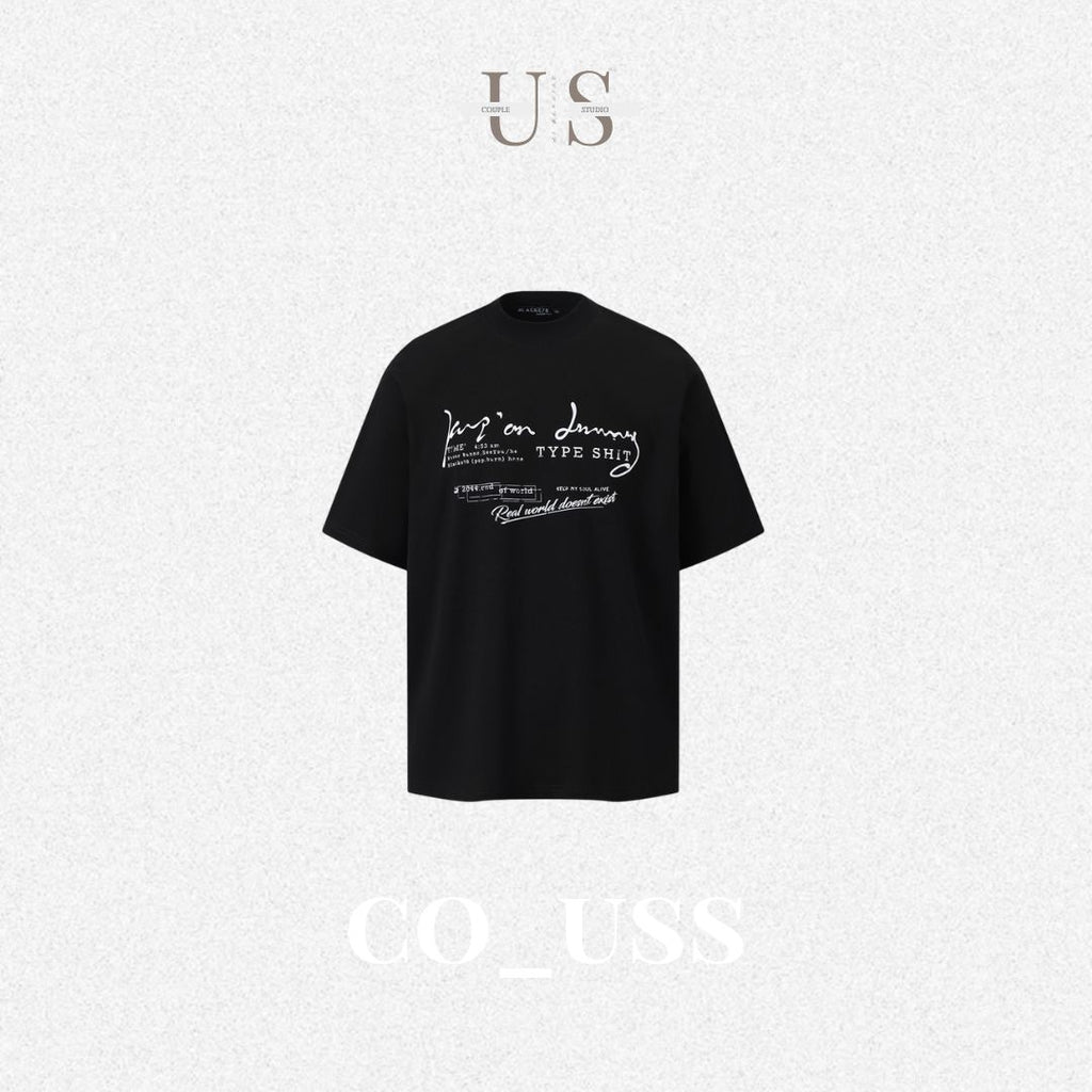 S0339 American street cleanfit letter slogan short-sleeved T-shirt