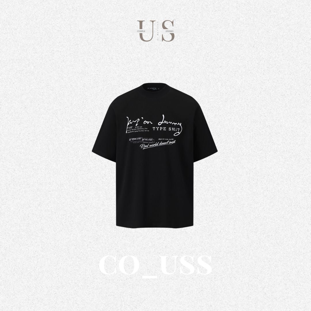 S0339 American street cleanfit letter slogan short-sleeved T-shirt
