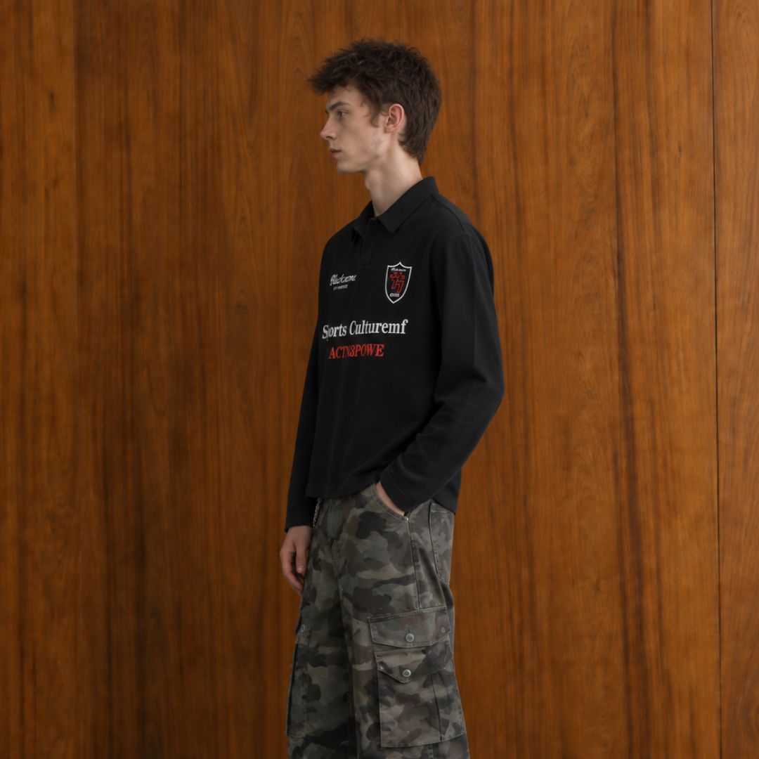 LK007 Varsity Club Long Sleeve Polo