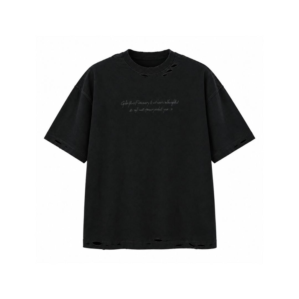 LK003 Faded Script Distressed Tee