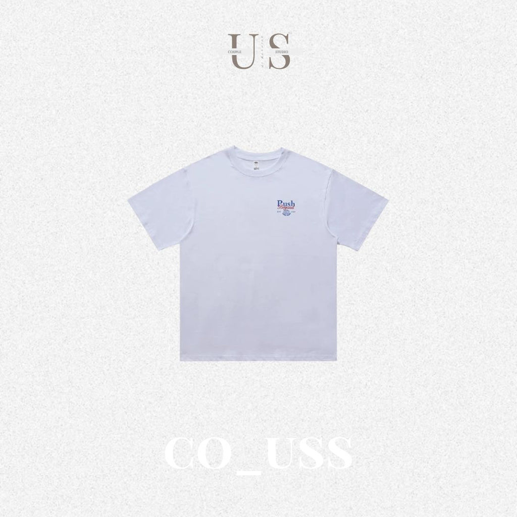 S0417 American streetwear brand heavyweight minimalist American-style printed T-shirt