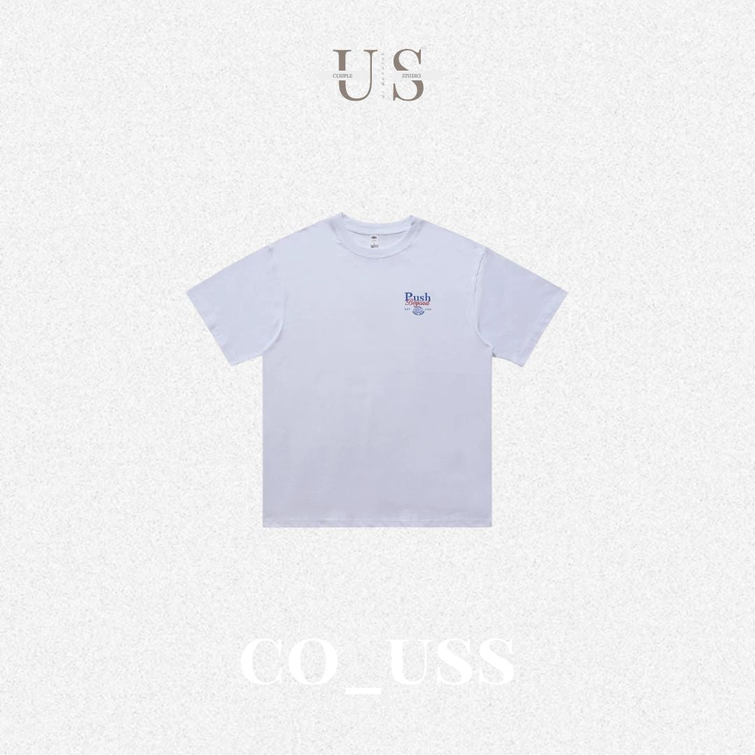 S0417 American streetwear brand heavyweight minimalist American-style printed T-shirt