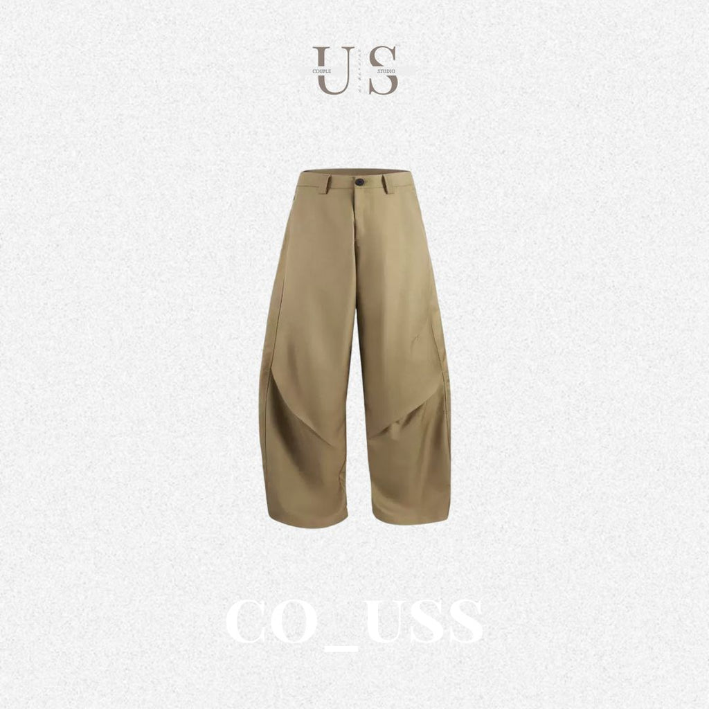 P0227 American-style Cleanfit streetwear workwear casual curved trousers