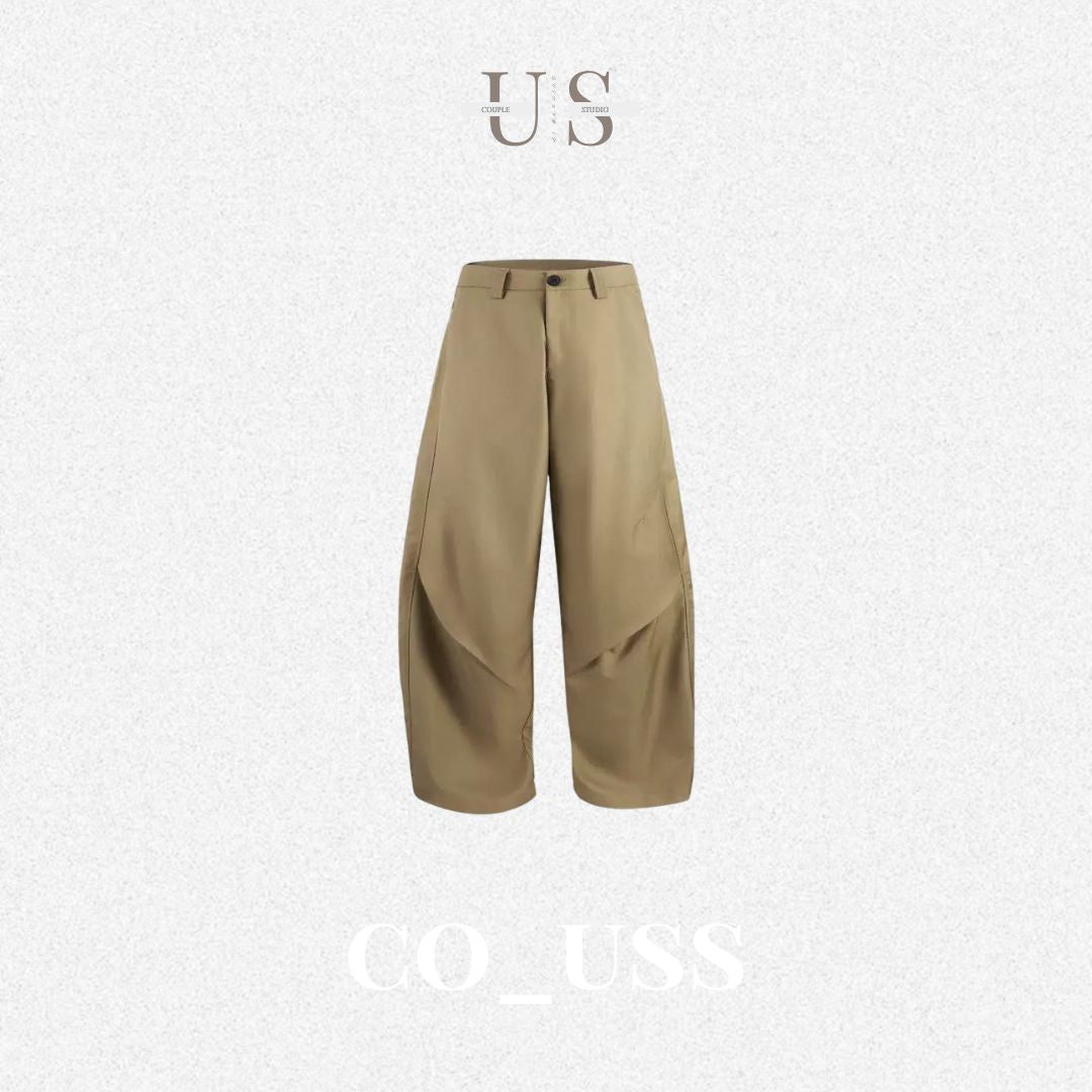 P0227 American-style Cleanfit streetwear workwear casual curved trousers