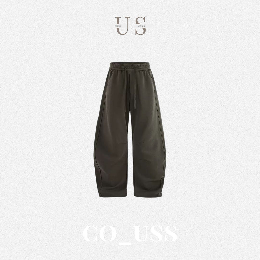 P0197 American Style 380G Wide-Leg Dragon Scale Curved Blade Sweatpants