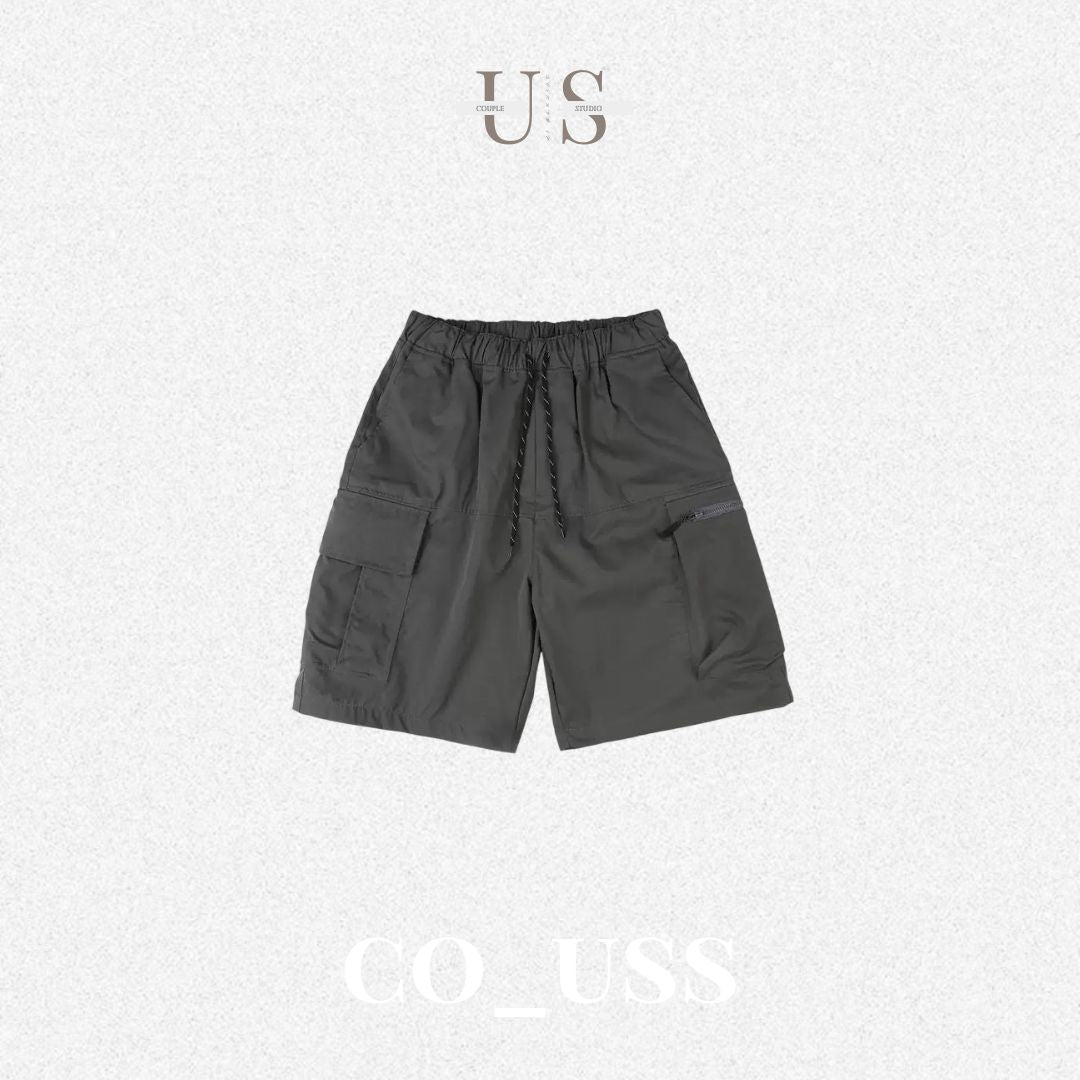 P0188 Japanese-style city boy loose-fitting five-point cargo shorts