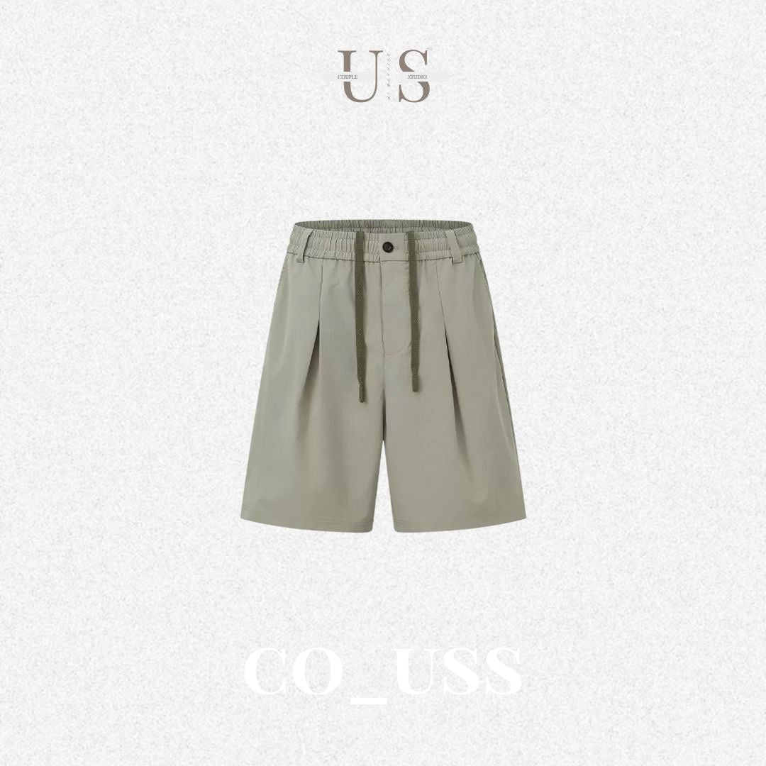 P0225 Japanese-style functional straight-leg wide-leg cargo pant shorts
