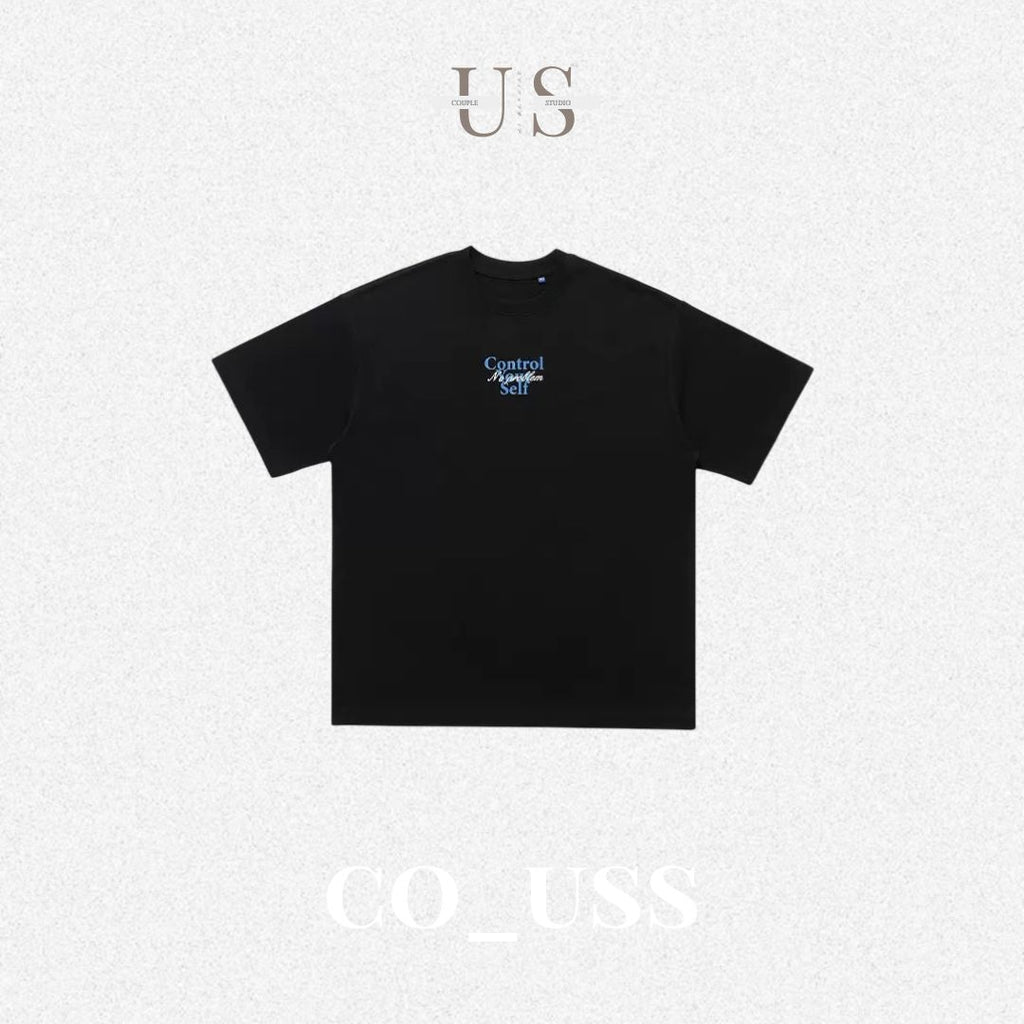 S0401 American original street style minimalist printed short-sleeved T-shirt