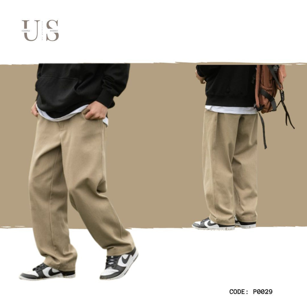 P0029 Japanese Straight Loose Vintage Casual Pants